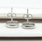 8mm Square Rainbow Moonstone 925 Silver Stud Earrings Handmade Jewelry