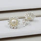 Natural Pearl 925 Sterling Silver Minimalist Flower Stud Earrings