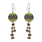 Gift For Her 925 Sterling Silver Natural Garnet Dangle Gold Plated Earrings S7