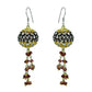 Gift For Her 925 Sterling Silver Natural Garnet Dangle Gold Plated Earrings S7