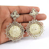 925 Sterling Silver Crystal Gemstone Dangle Unique Wedding Boho Artisan Earrings