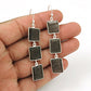 Solid 925 Sterling Silver Black Sunstone Handmade Earrings Jewelry