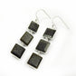 Natural Black Sunstone Earrings 925 Sterling Silver Jewelry