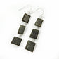 925 Sterling Silver Black Sunstone Earrings Women Jewelry