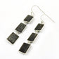 Solid 925 Silver Natural Black Sunstone Earrings