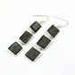 Women Gift 925 Sterling Silver Natural Black Sunstone Earrings