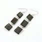 Women Gift 925 Sterling Silver Natural Black Sunstone Earrings