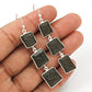 925 Silver Black Sunstone Earrings Handmade Jewelry