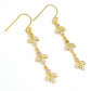 Natural Cubic Zirconia Drop Dangle Boho Earrings 925 Silver For Girls P16