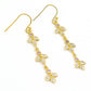 Natural Cubic Zirconia Drop Dangle Boho Earrings 925 Silver For Girls P16