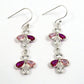 Natural Cubic Zirconia Gemstone Drop Dangle Boho Earrings 925 Silver R16