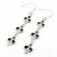 Woman Gift 925 Silver Natural Cubic Zirconia Dangle Bohemian Earrings O17