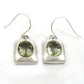 Natural Green Amethyst Gemstone 925 Silver Dangle Earrings Gift For Woman E16