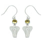 Woman Gift Natural Citrine Drop Dangle Boho Earrings 925 Silver A31