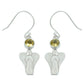 Woman Gift Natural Citrine Drop Dangle Boho Earrings 925 Silver A31