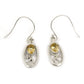 Natural Citrine Gemstone Drop Dangle Boho Earrings 925 Sterling Silver F31