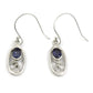 Woman Gift 925 Silver Natural Iolite Drop Dangle Bohemian Earrings B18