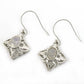 Natural Rainbow Moonstone Drop Dangle Vintage Earrings 925 Silver O18