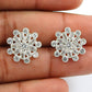 Gift For Woman Stud Vintage Earrings 925 Silver Natural Cubic Zirconia X18
