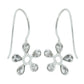 Pear Cubic Zirconia Stone Boho Dangle December Hook Earrings 925 Sterling Silver