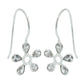 Pear Cubic Zirconia Stone Boho Dangle December Hook Earrings 925 Sterling Silver