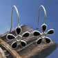 Woman Gift Natural Cubic Zirconia Dangle Ethnic Earrings 925 Silver Y19