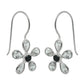 925 Solid Silver Cubic Zirconia Gemstone Dangle Ethnic Boho Friend Gift Earrings
