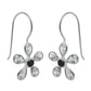 925 Solid Silver Cubic Zirconia Gemstone Dangle Ethnic Boho Friend Gift Earrings