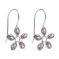 Woman Gift Natural Cubic Zirconia Dangle Ethnic Earrings 925 Silver S20