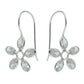 Woman Gift Natural Cubic Zirconia Dangle Bohemian Earrings 925 Silver U20