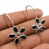 Woman Gift Natural Cubic Zirconia Dangle Tribal Earrings 925 Silver X20