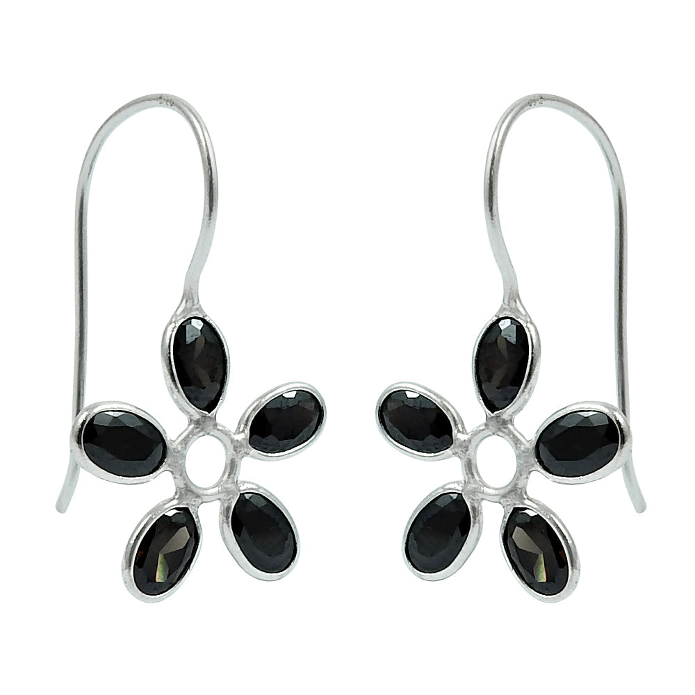 Woman Gift Natural Cubic Zirconia Dangle Tribal Earrings 925 Silver X20