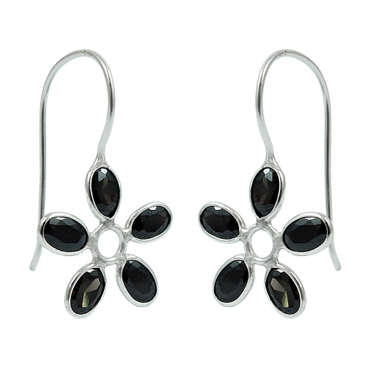 Woman Gift Natural Cubic Zirconia Dangle Tribal Earrings 925 Silver X20