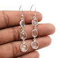 Woman Gift Natural Crystal Gemstone 925 Sterling Silver Trendy Earrings