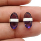 Amethyst Gemstone Sister New Stud Post Crown Chakra Earrings 925 Sterling Silver