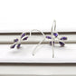 Solid 925 Silver Natural Amethyst Gemstone Flower Earrings