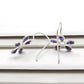 Solid 925 Silver Natural Amethyst Gemstone Flower Earrings