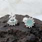 Blue Chalcedony Gemstone 925 Sterling Silver Handmade Stud Earrings