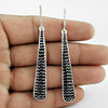 Artisan 925 Solid Sterling Silver Jewelry Dangle Enamel Earrings T3