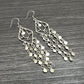 Solid 925 Sterling Silver Handmade Hanging Dangle Earrings