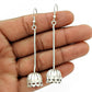 925 Sterling Silver Spring Wire Dangle Earrings