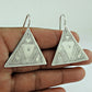 925 Sterling Silver Geometric Dangle Earrings