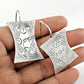 925 Sterling Silver Geometric Handmade Earrings