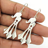 Solid 925 Silver Elephant Handmade Earrings