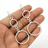 Solid 925 Silver Handmade Dangle Earrings Woman Gift