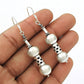 925 Silver Vintage Heavy Statement Dangle Earrings