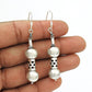 925 Silver Vintage Heavy Statement Dangle Earrings