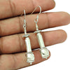 Vintage Heavy 925 Silver Statement Dangle Earrings