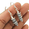 Solid 925 Sterling Silver Vintage Dangle Earrings