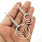 925 Sterling Silver Hanging Chain Dangle Earrings